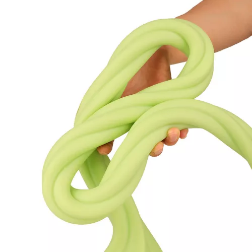 Dildó Csavart forma, puha szilikon 150 cm zöld