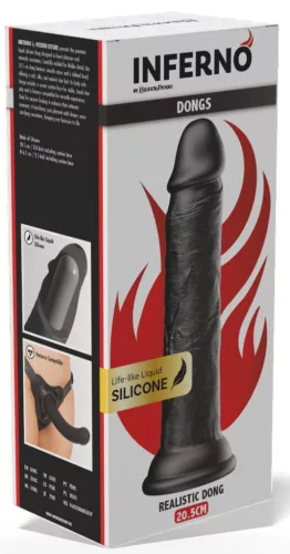 Gode Dickdong Noir – prémium, érzéki dildó 18 cm hosszú