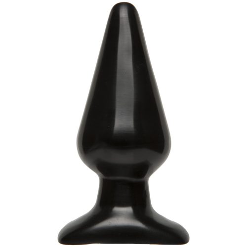 Prémium sima anál dugó – 12 cm fekete