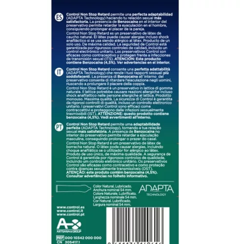 CONTROL - Magömlés késletető óvszer 12 db-os kiszerelés