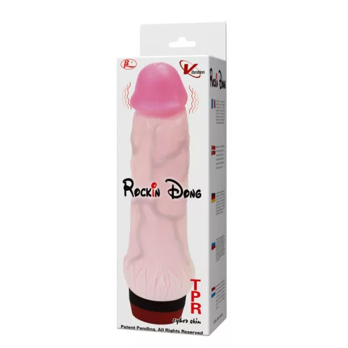 BAILE Rockin Dong – cyber bőr pénisz vibrátor