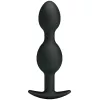 PRETTY LOVE – szilikon análgolyók 12,5 cm – fekete
