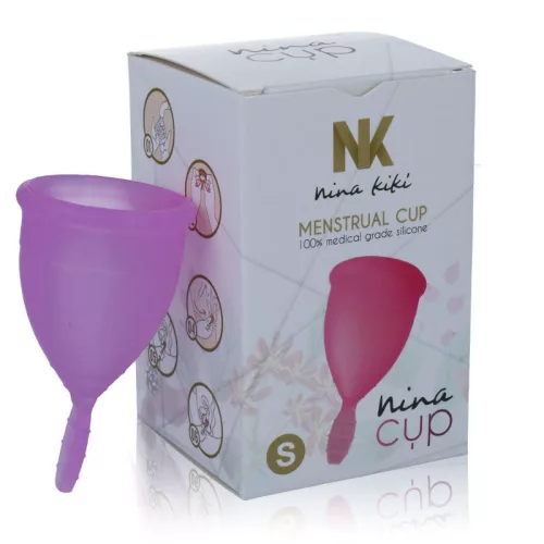 NINA KIKÍ – Prémium menstruációs kupa, lila, S méret