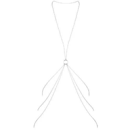 Bijoux - elegáns testlánc ezüst színben