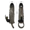 BAILE Brave Man – nyúl formájú péniszköpeny fekete 16,5 cm