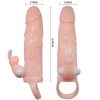 BAILE Brave Man – 16.5 cm-es dupla motoros péniszburkolat nyúlvánnyal