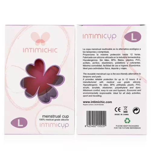 INTIMICHIC - Prémium menstruációs bögre medical grade szilikon L méret