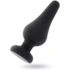 INTENSE – prémium anális dugó fekete szilikon, 13 cm