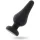 INTENSE – prémium anális dugó fekete szilikon, 13 cm
