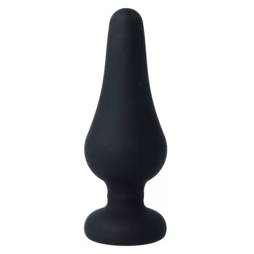 INTENSE – prémium anális dugó fekete szilikon, 13 cm