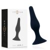 INTENSE – prémium fekete anál vibrátor 11,5 cm