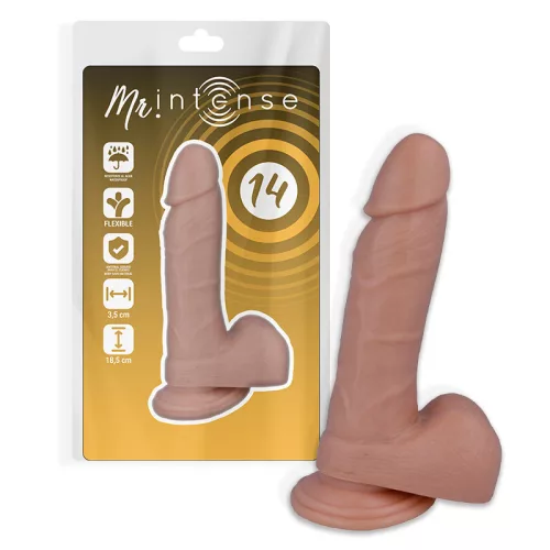 MR INTENSE – 14 cm-es valósághű pénisz vibrátor