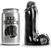 ALL BLACK - 13 cm-es élethű dildó