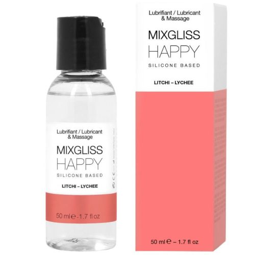 MIXGLISS Happy Litchi – prémium szilikon alapú síkosító 50 ml