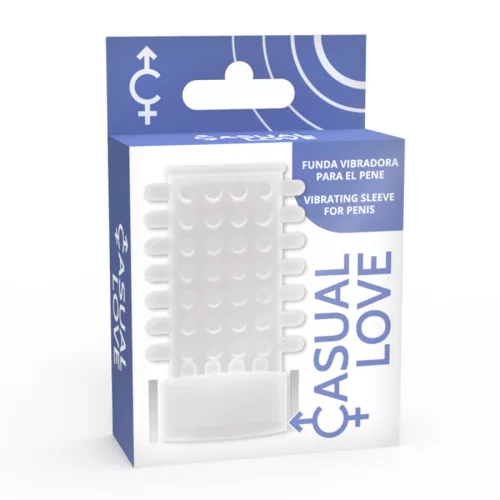 CASUAL LOVE - átlátszó vibráló maszturbátor gyűrű