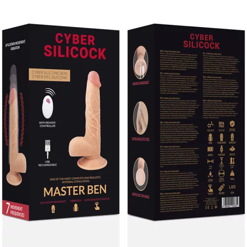 Cyber Silicock – távirányítós realistikus maszturbátor 23,8 cm