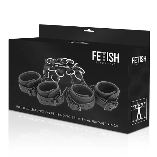FETISH SUBMISSIVE – prémium ágykötöző szett neoprén béléssel