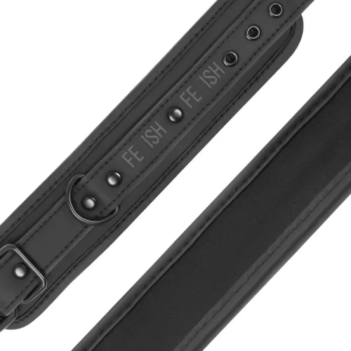 FETISH SUBMISSIVE – vegán bőr kézbilincs, puha béléssel