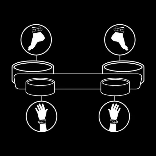 Fetish Submissive – prémium kötöző terpesztő rúd neopréne béléssel