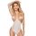 ME-SEDUCE Linda Teddy – érzéki fehér női body S/M