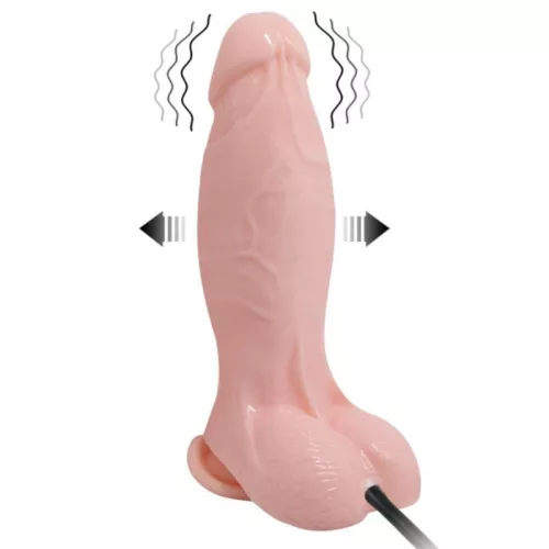 BAILE – Reális vibro felfújható dildó 18,8 cm