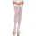 LEG AVENUE – prémium fehér nylon harisnya plusz méretben