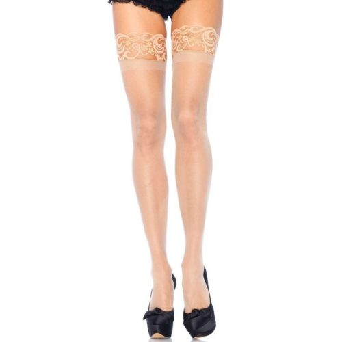 Leg Avenue – áttetsző combfix prémium plussz méretben