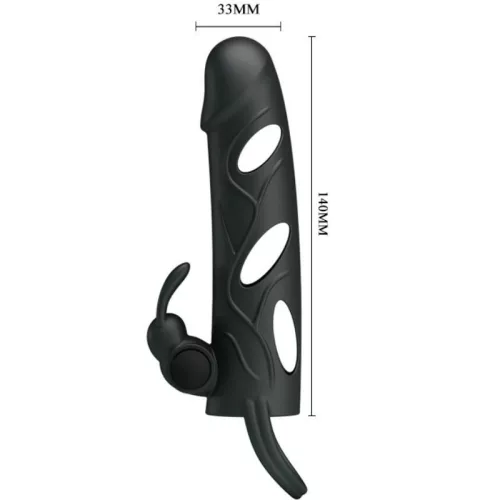 PRETTY LOVE – kiváló minőségű vibráló szilikon borító 14 cm