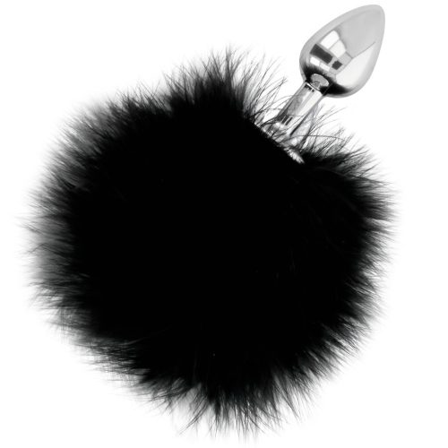 DARKNESS - extra anális dugó farokkal, fekete 7 cm