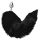 DARKNESS – ezüst anális dugó fekete farokkal, 8 cm