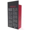 DARKNESS – ezüst anális dugó fekete farokkal, 8 cm