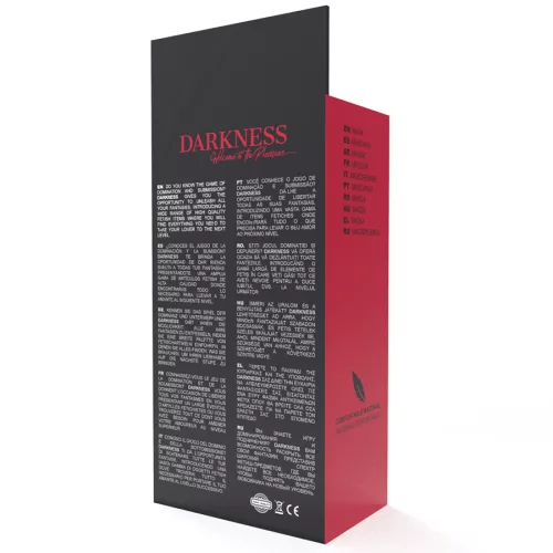 DARKNESS - szenvedélyes vörös maszk intim játékokhoz