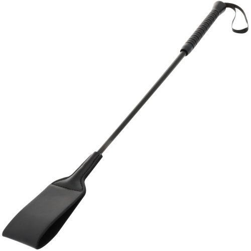 DARKNESS – fekete széles BDSM ostor prémium kivitelben