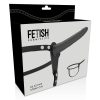 Fétis alázatos heveder - fekete szilikon, 15 cm