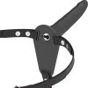 Fetish – fekete szilikon vibrátor prémium hám 15 cm