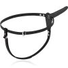 Fetish – fekete szilikon vibrátor prémium hám 15 cm