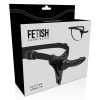 Fétis szubmisszív hám - fekete szilikon 16 cm realisztikus