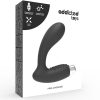 ADDICTED TOYS – újratölthető prosztata vibrátor, fekete