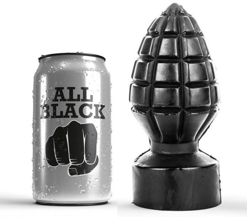 ALL BLACK – 14 cm-es prémium anális plug