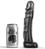 ALL BLACK - elegáns, 22 cm-es prémium dildó