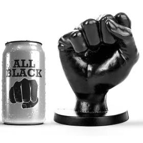 ALL BLACK - 14 cm-es anális maszturbátor