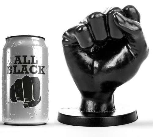 ALL BLACK - 14 cm-es anális maszturbátor