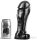 ALL BLACK – 22 cm-es széles talpú dildó