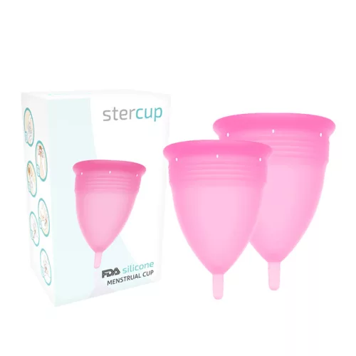 STERCUP – prémium szilikon menstruációs bögre S + L rózsaszín