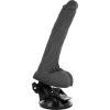 BASECOCK – valósághű fekete vibrátor távirányítóval 20 cm