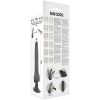 BASECOCK – valósághű fekete vibrátor távirányítóval 20 cm