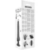 BASECOCK – valósághű fekete vibrátor távirányítóval 20 cm