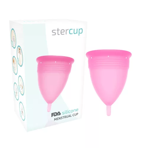 STERCUP – Prémium szilikon menstruációs kupa, S méret, rózsaszín