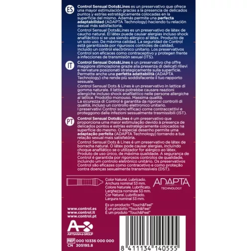 CONTROL – érzéki pöttyök és vonalak 12 db-os készlet