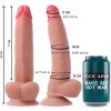 RockArmy - prémium duál sűrűségű vibrátor 23 cm hosszú